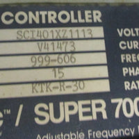 Vee Arc Super 7000 Adjustable Frequency Drive SCI401XZ11113 999606 460VAC 19.3A