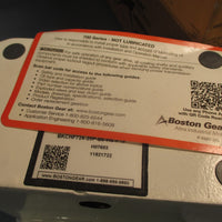 Boston Gear Worm Gearbox Single Reduction 20:1, 1750 RPM BKCHF72420PB5HSP19