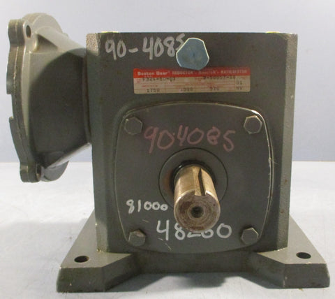 Boston Gear F324-50-01 Gear Reducer 1-1/8" Shaft Dia 5/8" Bore 1750 RPM 0.5HP
