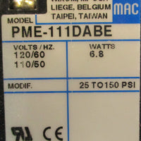 Mac Valves 6531B311PM111DA Solenoid Valve Vac150PSI 6531B000PM111DA