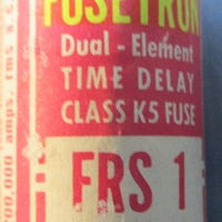 Bussmann Fusetron FRS1 Dual Element Current Limiting Time Delay Fuse (Lot of 8)