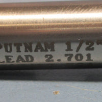Putnam 1/2" Lead 2.701 Cobalt 4 Flute Professionally CNC Resharpened End Mill