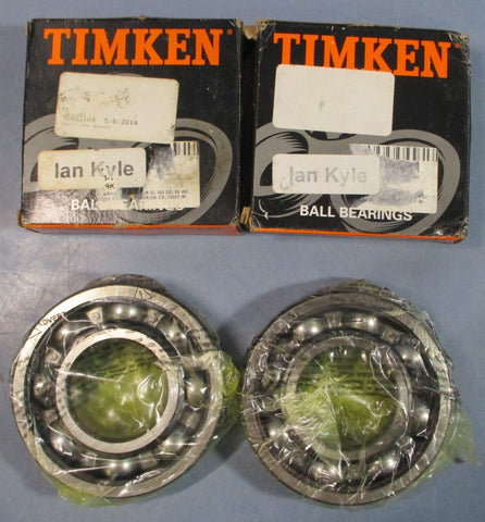 Timken 309K Z3 FS50000 Deep Groove Ball Bearing 45mm ID 100mm OD 25mm W Lot of 2