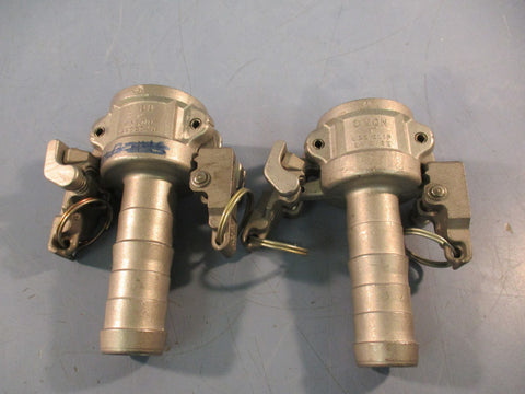 Lot of (2) Dixon C100 316 Stainless Steel Coupler, Use clip or wire