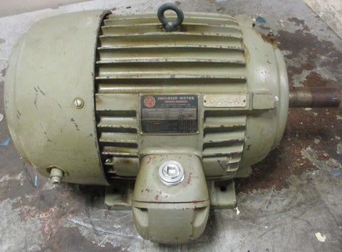 US Motors Enclosed Motor Asbestos Protected Motor 3 PH 10HP 284J 1-5/8" Shaft Di