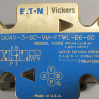 Eaton DG5V-8-H-8C-E-VM-FTWL-B-10 Directional Control Valve 500psi Max