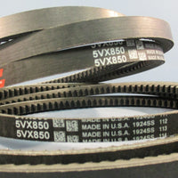 Lot of (2) Gates Super HC 5VX850 Cogged Vbelt MADE IN USA