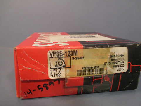 Browning Mounted Bearings 1-7/16", 3 Bolt, Set screw Browning STD VF3S-123M