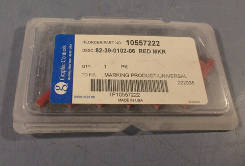 Graphic Controls 82-39-0102-06 Red Marking Product (Pack of 6) 10557222