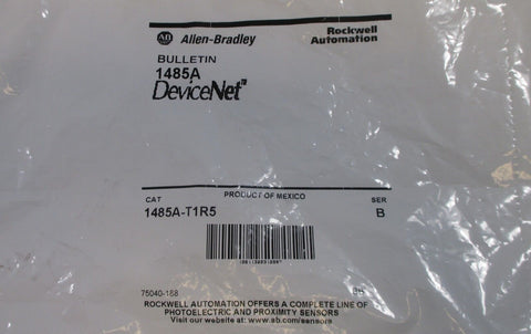 Allen Bradley 1485A-T1R5 Female Micro 5 Pin Terminator Standard, 1 Port NIB