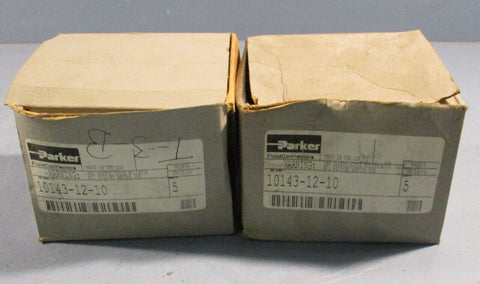 Parker 10143-12-10 Fluid Connectors M53414 lot of 10 2 Boxes of 5