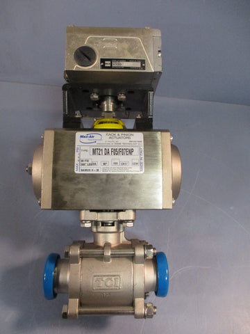 MaxAir Ball Valve w/Electro Pneumatic Positioner & Actuator MT21 DA F05/F07ENP