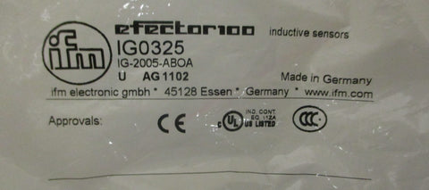 IFM Efector 100 IG0325 Inductive Sensor Proximity Switch 20250 V AC/DC 5mm Sens