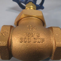 BRONZE BODY GLOBE VALVE 1/12" NPT 150SWP 300CWP T-211-Y