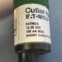 NWOB Cutler-Hammer Ser A1 E58CAL18T111R2 10-30 VDC Photoelectric Tubular Sensor