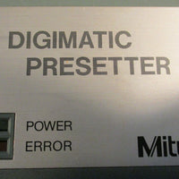 Mitutoyo 543003 Digimatic Presetter w/ cable power supply tested