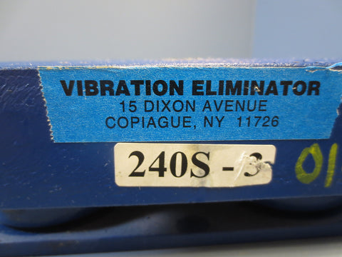 Vibration Eliminator Co. Neoprene Isolator Model 240S3 1100 lb Rated Load