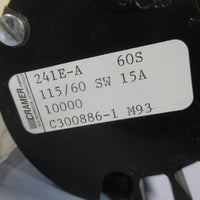 Cramer Type 241EA P/N 10000 60 Second Timer W.D. 1150 115/60 SW 15A 241EB6000