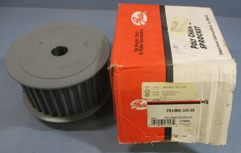 Gates PB14MX34S68 Poly Chain GT2 Sprocket 77166034 1" Bore 34 Grooves 6.47" OD