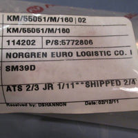 Norgren Pneumatic Cylinder 50mm Bore 160mm Stroke 110bar Ser A KM/55051/M/160