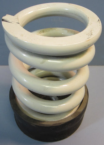 Keytech Compression Spring 33/8" OD 53/8" Length w/ 33/4" OD Rubber Base NWOB