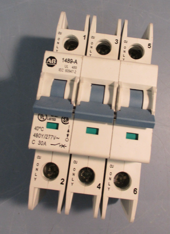 Allen Bradley 1489-A3C300 Miniature Circuit Breaker 30A 3P Series A