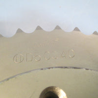 BROWNING BUSHING BORE ROLLER CHAIN SPROCKET HUB 40 TEETH TYPE Q, 2 ROW, D50Q40