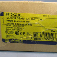 SQUARE D MANUAL MOTOR STARTING SWITCH CLASS 2510 TYPE K NEMA 1 2510KG1B