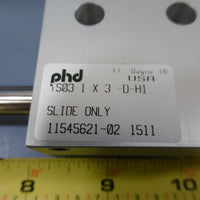 PHD TS031X3 DH1 Pneumatic Linear Slider No Cylinder Only Slider