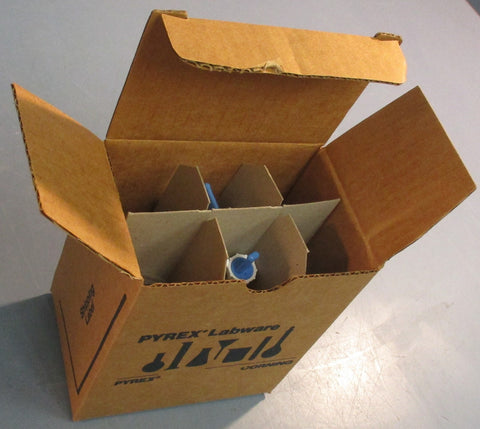 Corning Pyrex 5642-25 Volumetric Flask 25ML With Taper Stopper Box of 6