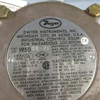 Dwyer Instruments Ser 1950 1950002F Integral Explosion Proof Pressure Switch