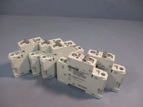 LOT OF (5) ALLENBRADLEY G 050 CIRCUIT BREAKER, 5A, 1/2 HP SERIES C 1492CB1