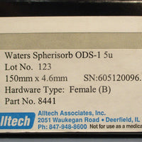 Alltech Waters 8441 Spherisorb ODS1 HPLC Column 150mm x 4.6mm Lot of 2 One Box