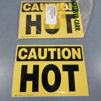 New Lot of 15 Caution Hot Warning Decal 5 X 7" Sticker Label