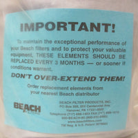 Beach Filters Cylform EL600 Dessicant Filter Element for Compressed Air Dryer