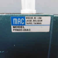 Mac Valves Pressure Regulator PR63D23AC NEW