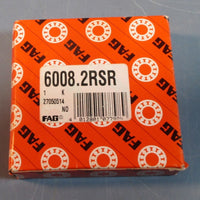 FAG 6008.2RSR Single Row Sealed Deep Groove Ball Bearing 40mm ID, 68mm OD NIB