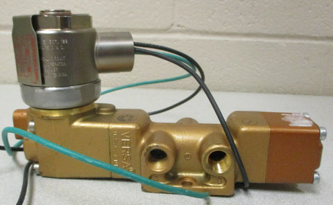 Versa Valve VSG-4322-G-XX-D024 4-Way Brass Solenoid Valve 24 VDC