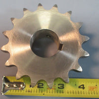 Linn Gear 60L16SS 13/8" Bore 16 Tooth Sprocket 11/4" Width 304SS NWOB