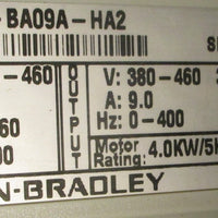 Allen Bradley Motor Control Center 1305BA09AHA2 AC Drive w/ 21CCMCJC3CCT98