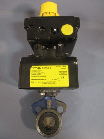 TYCO KEYSTONE DOUBLE ACTING RACK & PINION ACTUATOR/BUTTERFLY VALVE F79U003