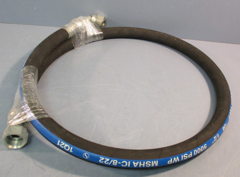 Kurt Tuff08 1/2" 5000 PSI WP MSHA IC8/22 1Q21 Hydraulic Hose 48" Long