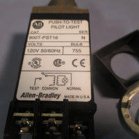 Allen Bradley 120VAC 50/60Hz Pilot Light Push to Test Series N 800TPST16