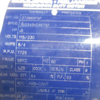 BALDORE RELIANCE WASHDOWN DUTY MOTOR TEFC, 1/2 HP, 115/230V, 272889PSP