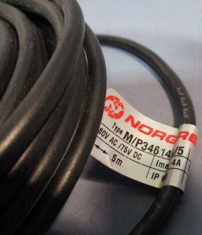 NORGREN CABLE PLUGIN STRAIGHT 4AMP 60VAC/75VDC 5M M/P34614A/5