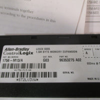 ALLEN BRADLEY CONTROLOGIX PROCESSOR CPU W/ KEY LOGIX 5555 SER. A 1756L55