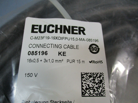 Euchner CM23F1919XDIFPU15,0MA085196 Connecting Cable 15M Factory Sealed