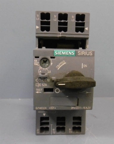 Siemens Circuit Breaker 3RV20111EA20 G/140324 *E01*