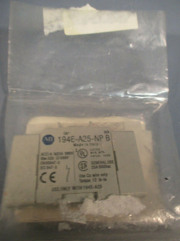 Allen Bradley Auxiliary Contact Base Mount Series B 194EA25NP