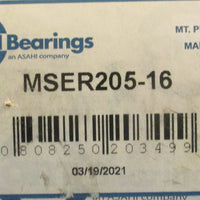 Asahi/AMI Bearings MSER205-16 Ball Bearing Insert 1" Bore 2-1/4" OD